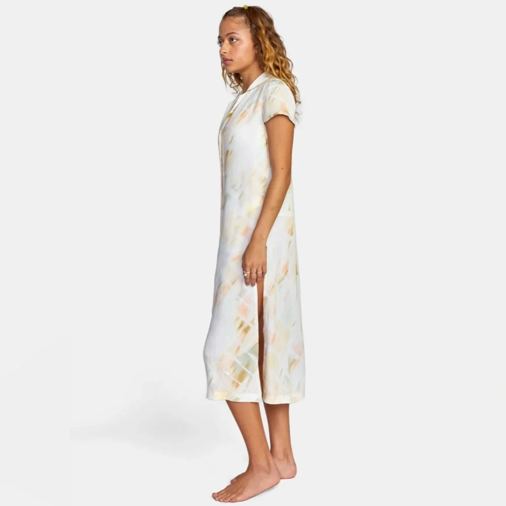 RVCA Womens Sunset Cover Up Dress - Multi Color Size Small - Picture 5 of 7